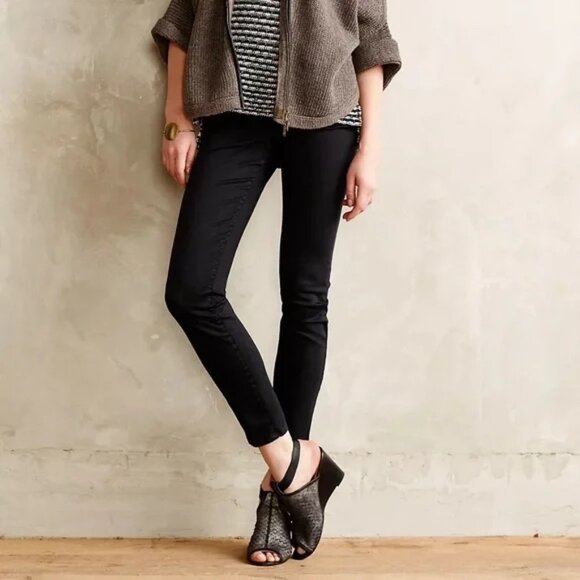 Anthropologie | Pilcro Serif black skinny/legging jeans 29 - Picture 1 of 16